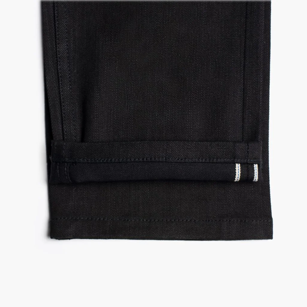 UB Stretch Selvedge Tapered Jeans | Black - Image 5